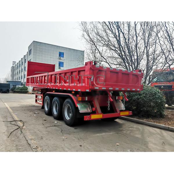 China Brand 3 Axle Hydraulic Grain Camions-Remorques Dumping Rear End Dump Tipper Semi Trucks Trailer for Trucks
