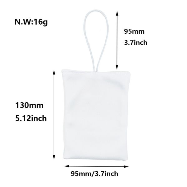 Double Sided Polyester Sublimation Car Air Freshener Blank Creative Car Hanger