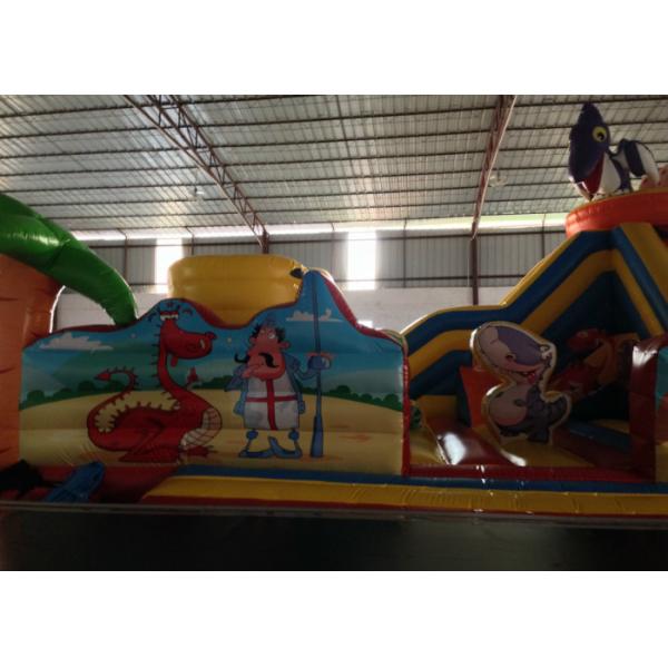 El puente inflable de los niños inflables del dinosaurio, al aire libre 10 los x 9m explota la casa de la diversión