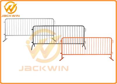 Hot - Dipped Galvanised Flat Feet Traffic Metal Crowd Control Pedestrian Barrier