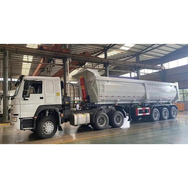 50 Ton 3 Axles Rear Dump Truck Trailer/Tipper Semi Trailer with 2240mm Tread Flatbed