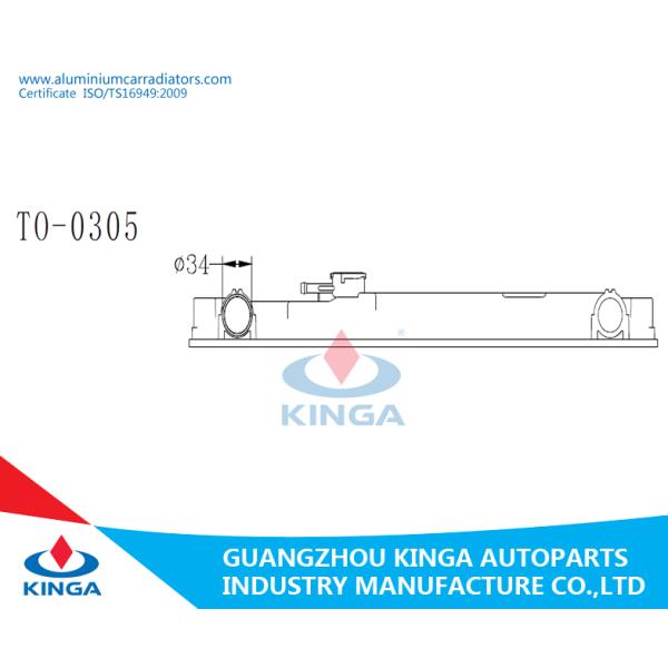 Header Radiator Plastic Tank Replacement For Totota Hilux LN147 / LN8# / 9# / 10# / 11# AT