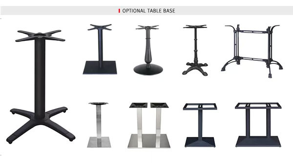 Fireproof Wooden Top Bistro Bar Tables Square NO Folded Dining Room Furniture