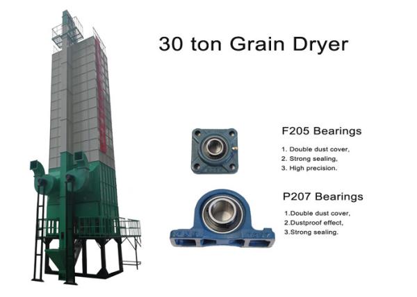 Easy Operation Mechanical Corn Dryer , 30 Ton Rice Paddy Dryer For Farm