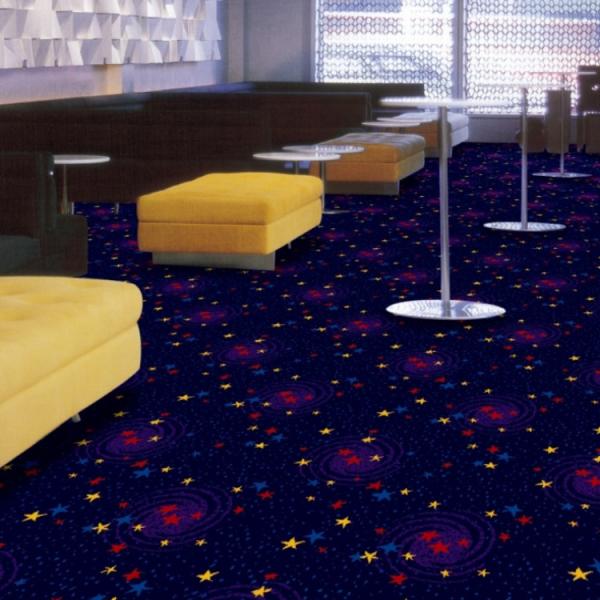 3d starry sky pattern wilton PP carpet with cheap price