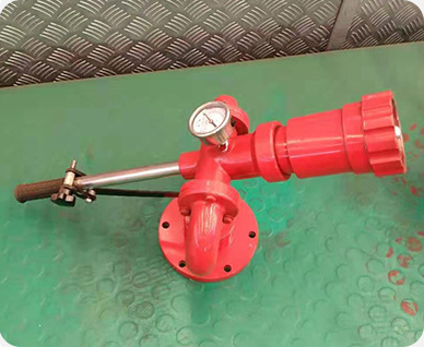 Professional Foam Fire Suppression System Gun with 20-64L/S Jet Flow Rate, 45-70M Maximum Range, and Stainless Steel Construction