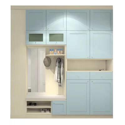 OEM Lacquer Finish Shoe Storage Cupboard Furniture Slim Shoe Rack Hallway