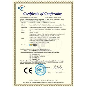 Guangzhou Micron Vending Technology Co.,Ltd Certifications