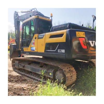 Excavadora Volvo EC210D Modelo de ano 2019 com motor D5E e cilindro hidráulico original