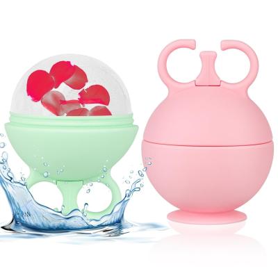 Silicone Ice Roller For Face Cold Therapy Facial Massager For Puffiness Acne Redness BPA-Free OEM Skincare Tool Mint Green