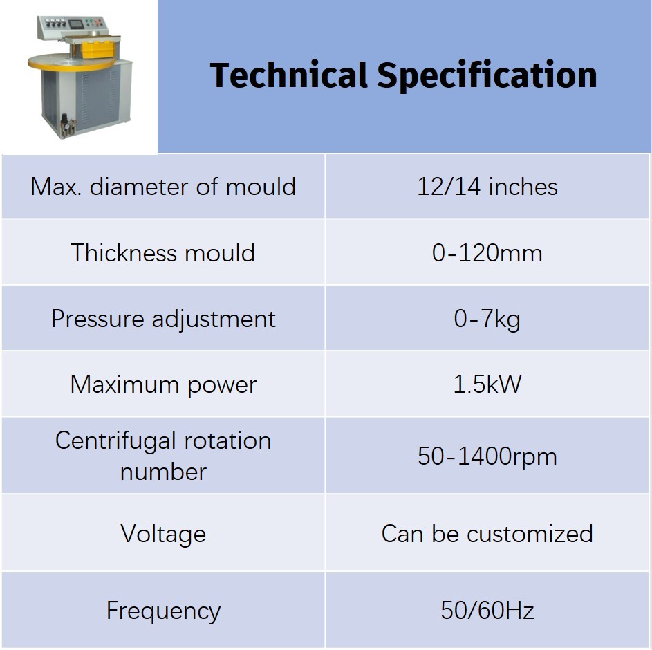Semi-automatic Three-Die-Head Centrifugal Casting Machine for Zinc Alloy Scarf Clips