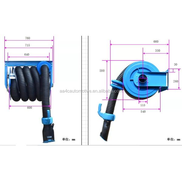 Exhaust Extraction System hose reel tumbler AA-20087604D