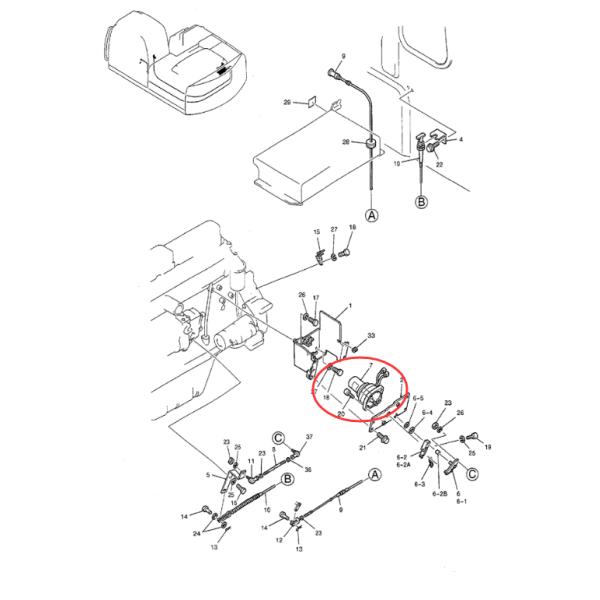 Мотор дросселя YN20S00002F1 YN20S00002F2 Stepper для Kobelco SK210-8 SK200-6E