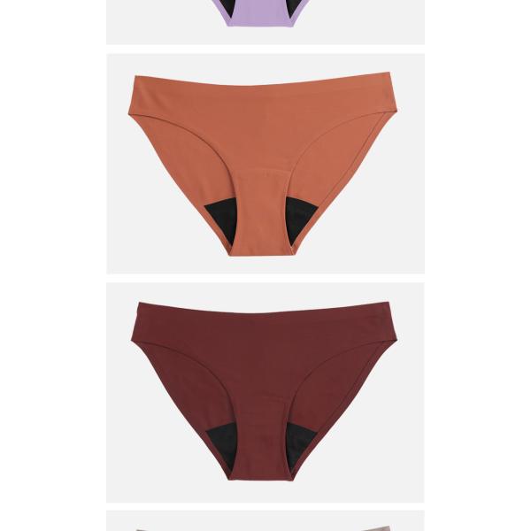 Breathable Sexy Period Underwear Seamless Leopard Ice Silk Underwear Women'S