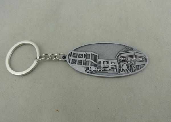 Scuba Diving Metal Pewter Promotional Keychain with Antique Brass Plating for Promotional Gift