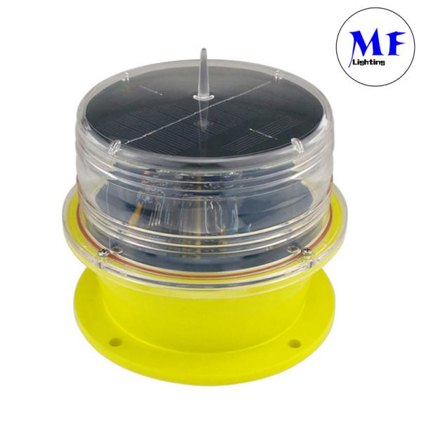 Solar Power LED Warning Waterproof Aircraft Warning Light Aviation Obstruction Light Flashing Navigation