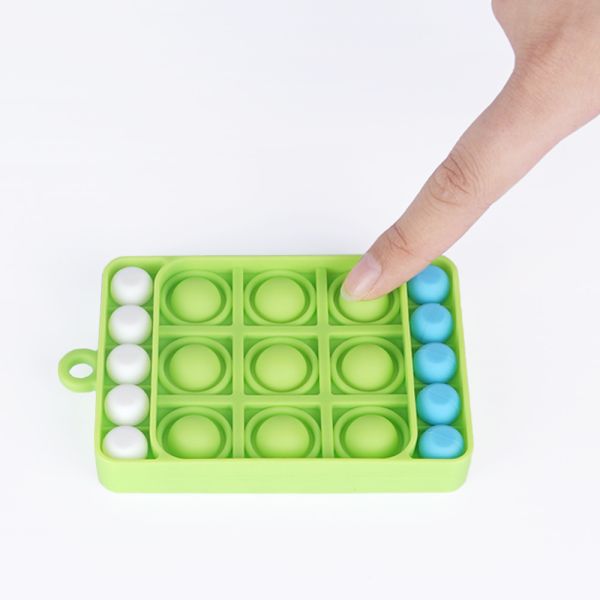 Hot sales Silicone Tic-Tac-Toe Baby Toys Children'S Training Educational Playing Toy Household Silicone Durable Rubber Game Set
