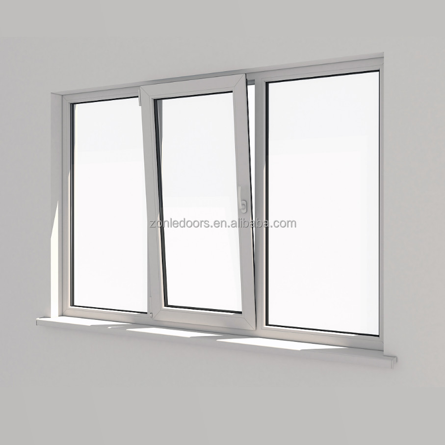 Soundproof Double Glazed Insulated Aluminum Tempered Glass Black Sliding House Sliding Windows With Security Grill