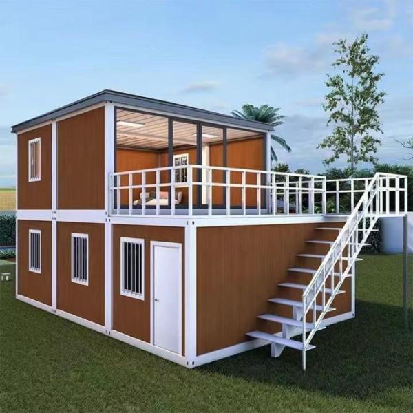 Moderno estilo de design montado Fat Pack Container House com 3 quartos e sala de estar