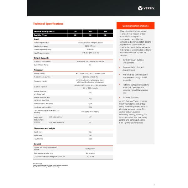 Фактор выходной мощности 0,9 80KVA 80KW 500 KW 500KVA 400V ТРИ ФРАЗЫ Чистый синус-волновой UPS