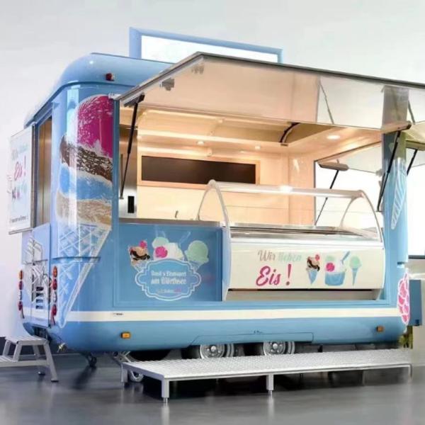 Wecare Food Van Car Food Carts Manufacturers Fully Equipped Mobile Concession Trailer