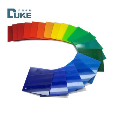Duke Transmissão de luz 93% Folhas de acrílico de cor Perspex para sinal de luz