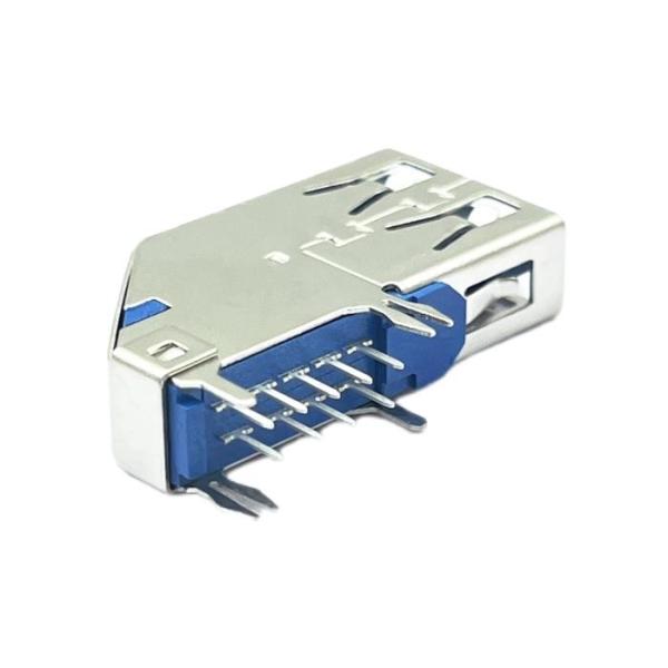 USB3.0 Uma tomada de conector DIP feminina HF 90 graus