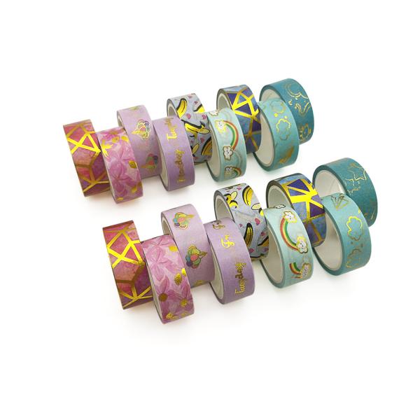 Personalized Beautiful Gold Foil Washi Tape For Holiday Decoration