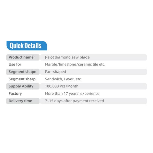 Ти-покрытый Silent J-slot Saw Blade для резки керамики