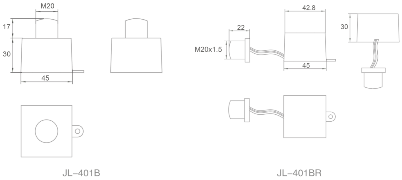 Light Sensitive External Type Direct Wire In Electronic Photocontrol Silicon Phototransistor