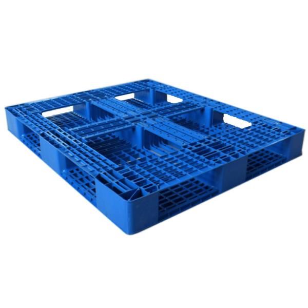 Pálete plástica do preto do Euro para páletes reusáveis dos PP do HDPE do armazém