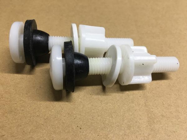 Strong Tensile Strength Plastic Toilet Seat Screws , Plastic Toilet Seat Hinge Bolts
