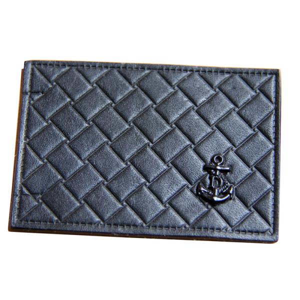 D Brass Rivet Embossed Leather Patches Metal Logo leather embossed labels