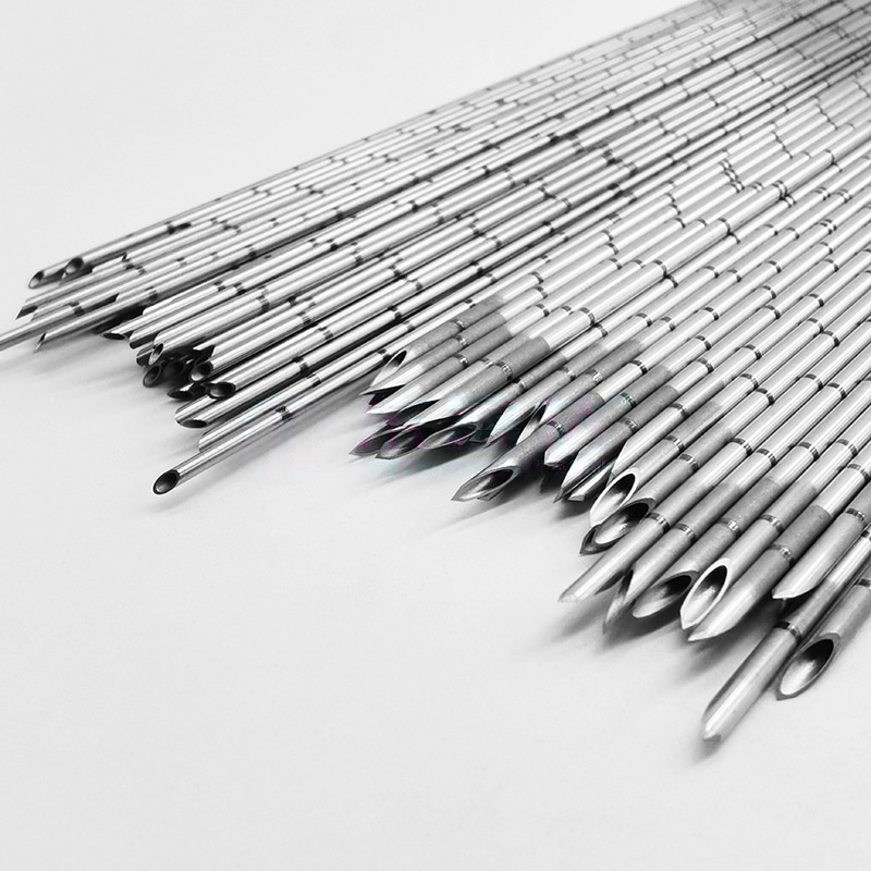 304 Stainless Steel Piercing Needle With Scale Sandblasted Sharpened