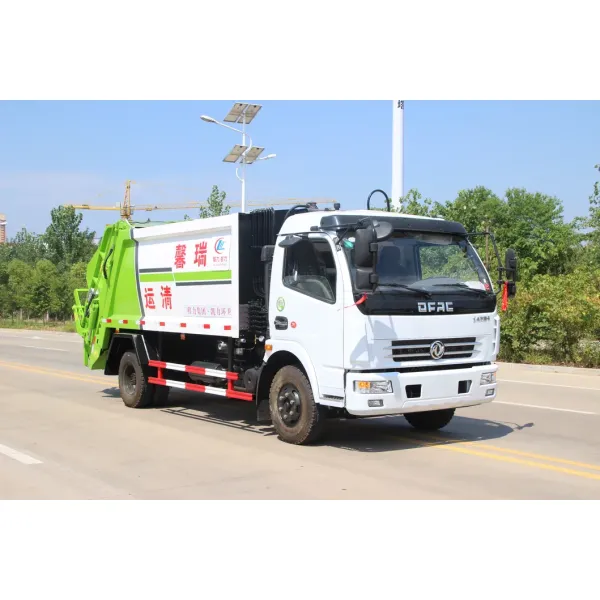 China 4tons 5tons Compactor Garbage Truck Dongfeng City Garbage Collection Truck for Sale