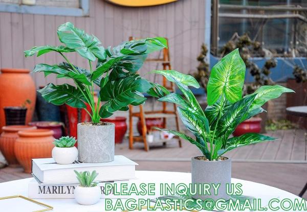 Fake Plants 16 Faux Plants Artificial Potted Plants Indoor for Home Office Farmhouse Kitchen Bathroom Table Shelf