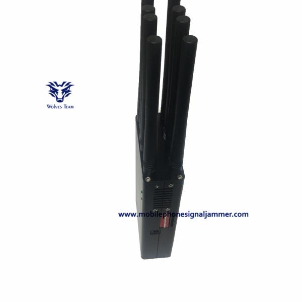 3G 4GLTE 4G WIMAX Mobile Phone Signal Jammer 8 Antenna Handheld Type CE Approval