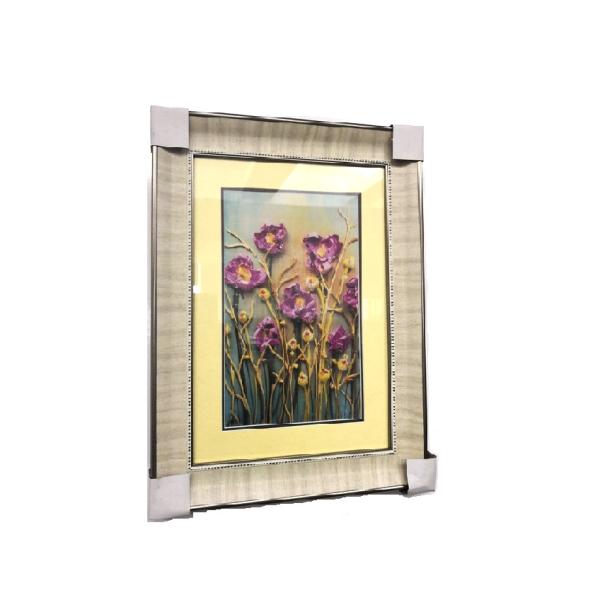 Arte do quadro do metal da sala de jantar da decoração, ouro de 200x300mm/arte moldura para retrato da prata