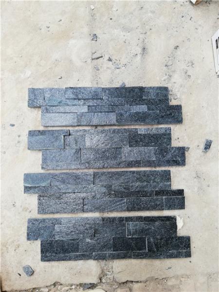China marble Natural stone Slate Culture Stone Black Quartzite Ledge Stone Panel WSQ-019