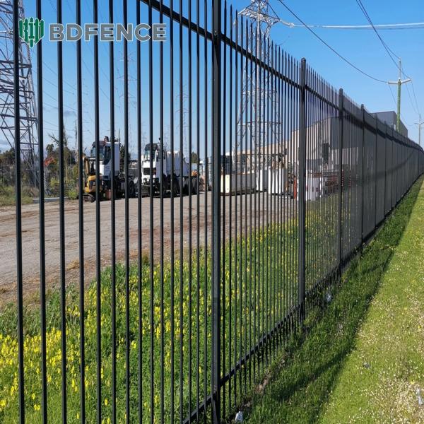 Impact-Resistant Tubular Steel Fence Theft-Deterrent