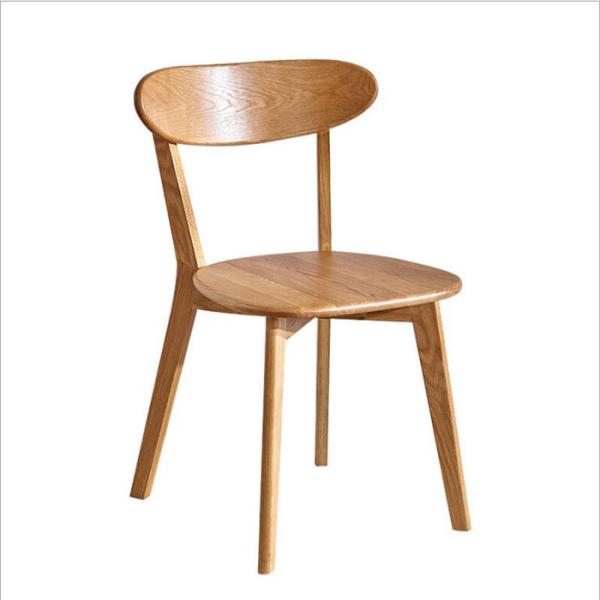 150kg Scandinavian Style Solid Wood Dining Chairs For Restaurant Or Cafe