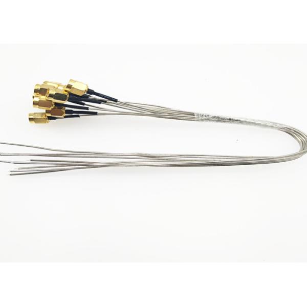 SMA To Open Semi Rigid Coaxial Cable Assembly Copper Tube / Tin Plated Copper Tube Available