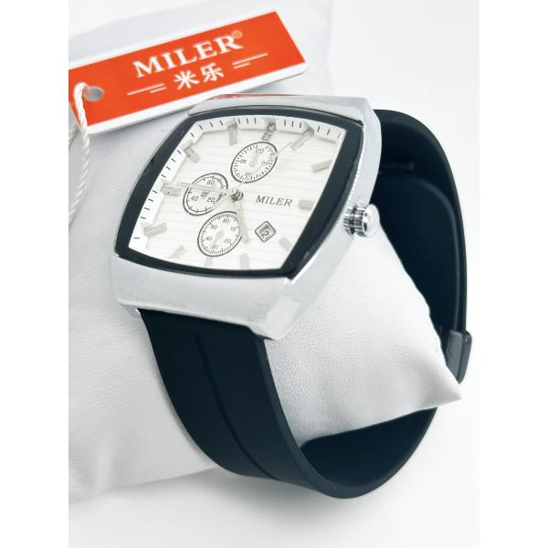 Water Resistant Men's Silicone Watches Quartz Movement Custom Logo