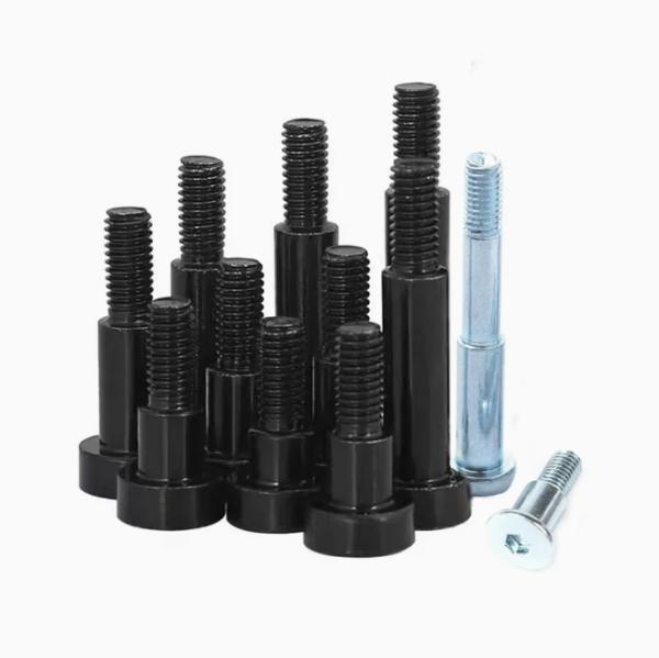 Black colored custom design hexagon slot Shoulder Bolt 