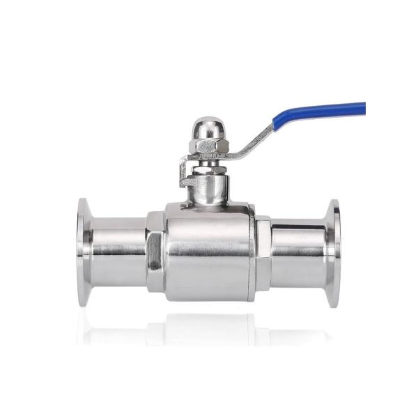 Stainless Steel Hygienic 2 Way Ball Valve Tri Clamp Connection for Food Beverage Pharmaceutical Pipeline
