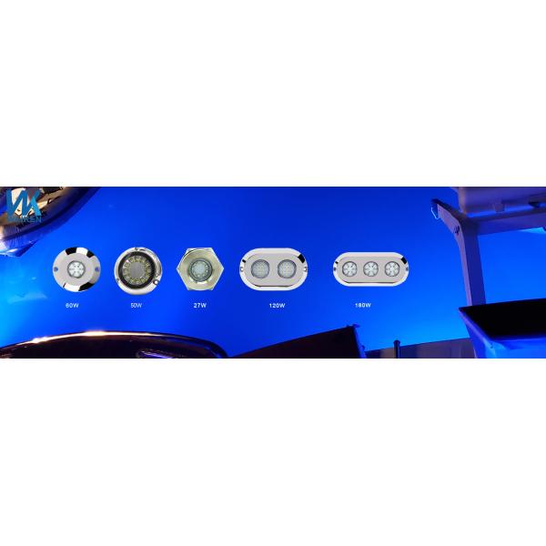 IP68 Marine RGB 12V 60W Underwater LED Boat Lights Green Emitting