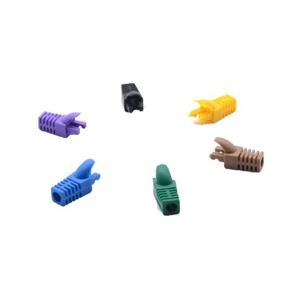 CAT7 Shielded RJ45 Ethernet Connector with 600MHz Bandwidth, Two-Piece Metal Housing, and Catastrophic Shield