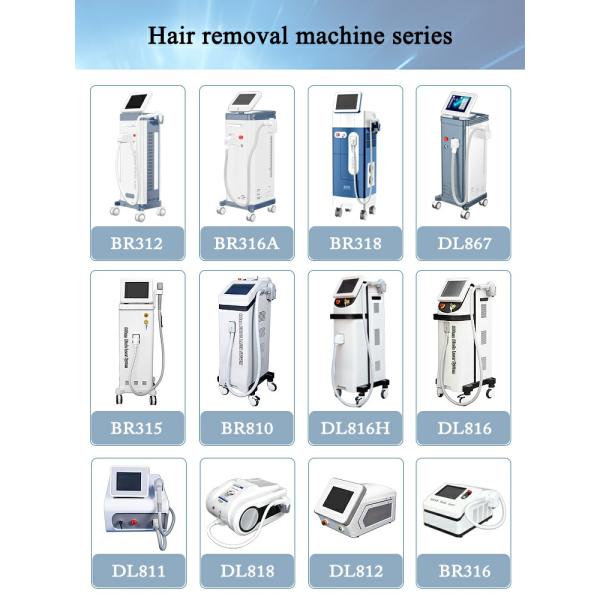ОДМ экрана касания ЛКД диода машины 808 удаления волос лазера 2000в профессиональный