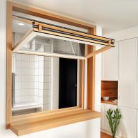 fenêtres de bureau en aluminium pliable insonorisée vitre anti-vol
