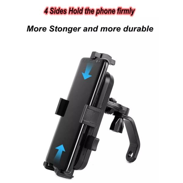 ABS 5V 2.1A Dual Usb Port Motorcycle Phone Holder For Iphone 11